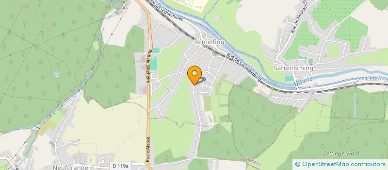 localisation de l'entreprise CHORALE DES JEUNES DU VAL DE SARRE CASSIOPEE  REMELFING