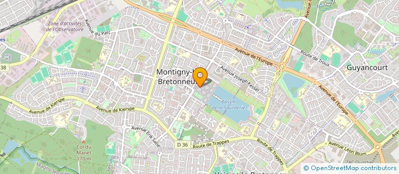 localisation de l'entreprise CHORALE DES QUATRE VENTS à MONTIGNY-LE-BRETONNEUX