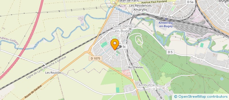 localisation de l'entreprise CHORALE DU BUGEY  SAINT-DENIS-EN-BUGEY