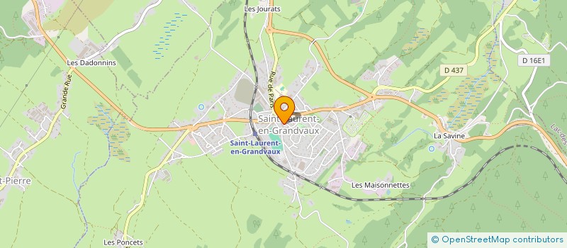 localisation de l'entreprise CHORALE DU VOISINAL DE JOUX à SAINT-LAURENT-EN-GRANDVAUX