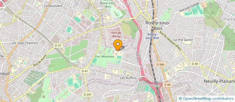 localisation de l'entreprise CHORALE ET ATELIERS ROMAIN ROLLAND à MONTREUIL