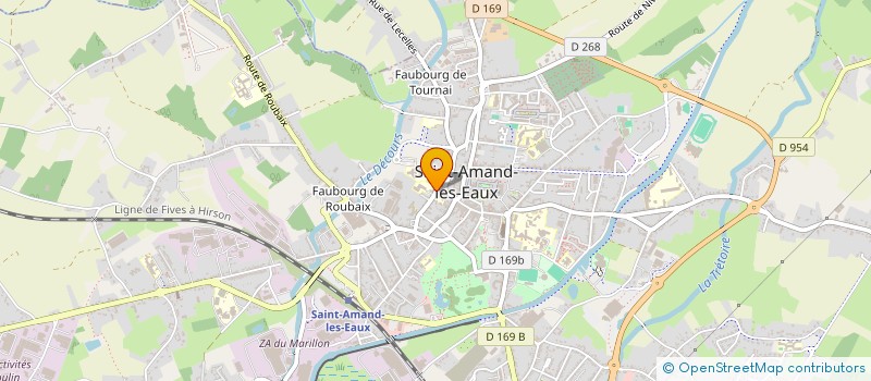 localisation de l'entreprise CHORALE ET THEATRE NOTRE DAME DES ANGES  SAINT-AMAND-LES-EAUX