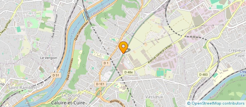 localisation de l'entreprise CHORALE FRANCO-ALLEMANDE DE LYON  CALUIRE-ET-CUIRE