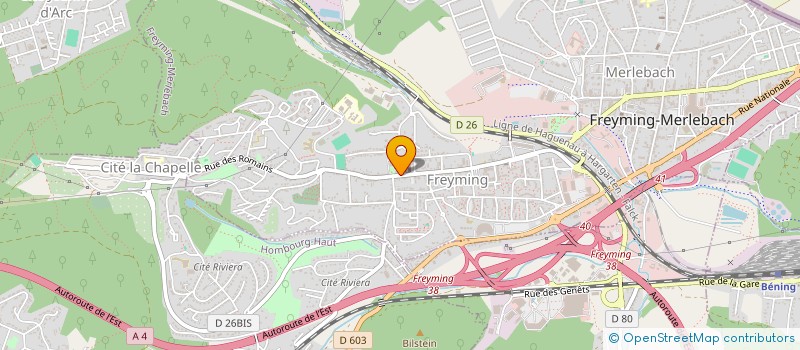 localisation de l'entreprise CHORALE FRANCO-POLONAISE WAWEL  FREYMING MERLEBACH