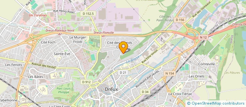 localisation de l'entreprise CHORALE HARMONIQUES à DREUX