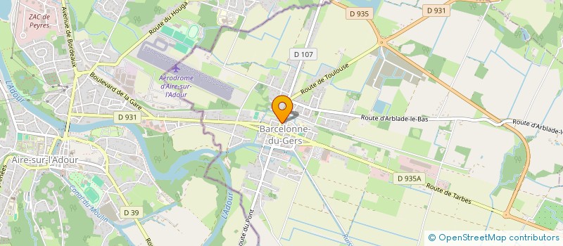 localisation de l'entreprise CHORALE LA CANTILENE  BARCELONNE-DU-GERS