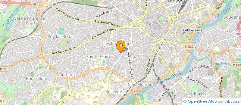 localisation de l'entreprise CHORALE LA CHANTERIE à LIMOGES