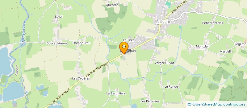 localisation de l'entreprise CHORALE LA MOLEGIA  MONTREVEL-EN-BRESSE