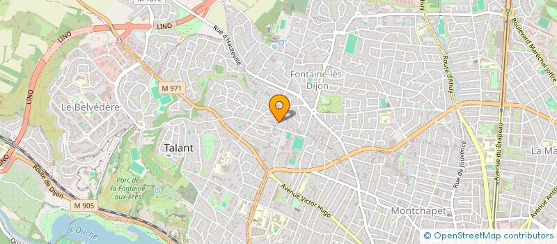 localisation de l'entreprise CHORALE LA TALANTELLE  DIJON