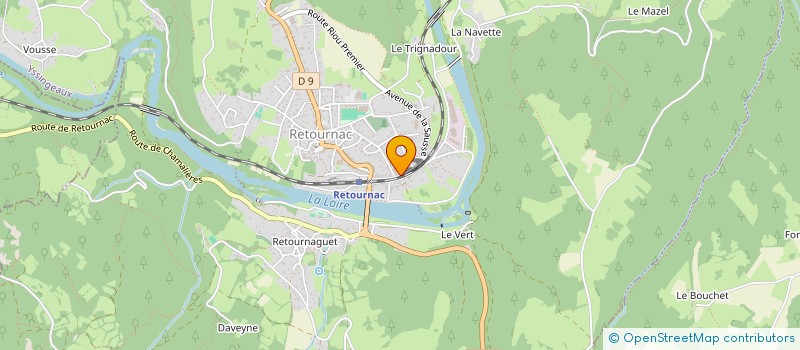 localisation de l'entreprise CHORALE LE CHOEUR EN FETE DE RETOURNAC  RETOURNAC