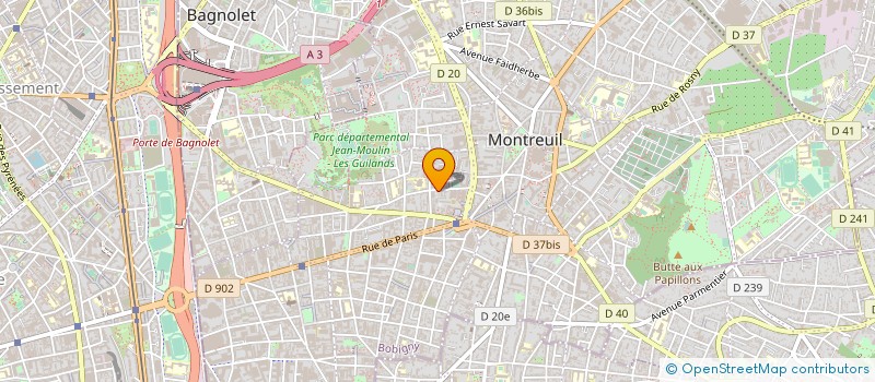 localisation de l'entreprise CHORALE LES BEAUX LEAD à MONTREUIL