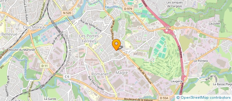 localisation de l'entreprise CHORALE LES CHANTS FLEURIS à LIMOGES