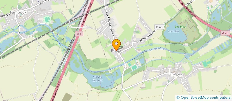 localisation de l'entreprise CHORALE LES CHOEURS JOYEUX  RUX