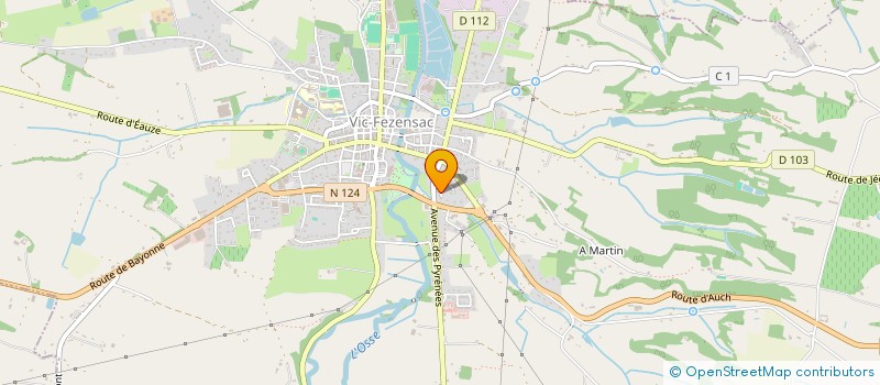 localisation de l'entreprise CHORALE LES POPS CASTAFIORES DU GERS  VIC-FEZENSAC