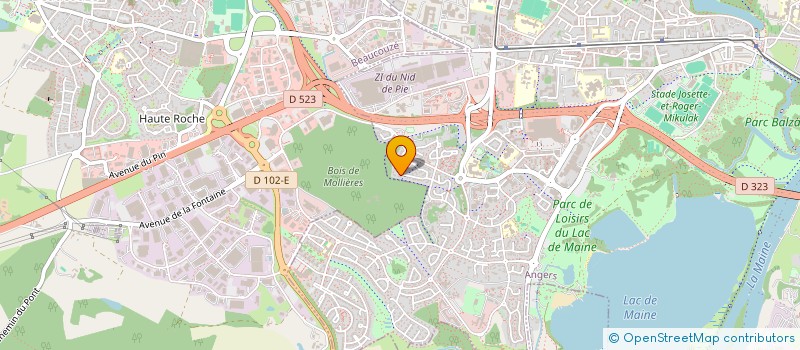 localisation de l'entreprise CHORALE LES VOIX DU LAC à ANGERS