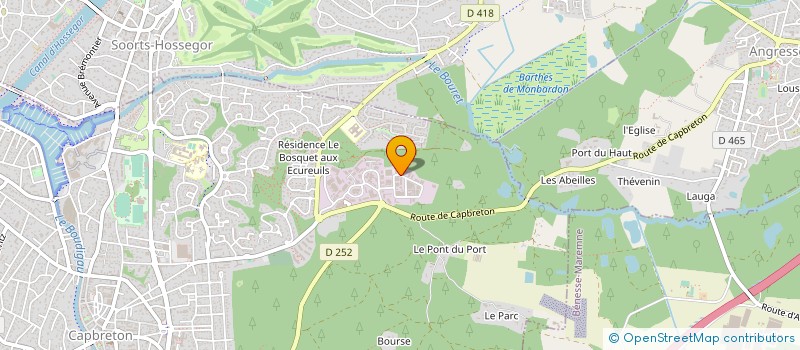 localisation de l'entreprise CHORALE LOUS PIBALOUS  CAPBRETON