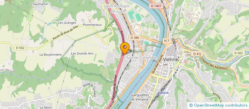 localisation de l'entreprise CHORALE MOSAIQUE DE SAINT ROMAIN EN GAL  SAINT ROMAIN EN GAL