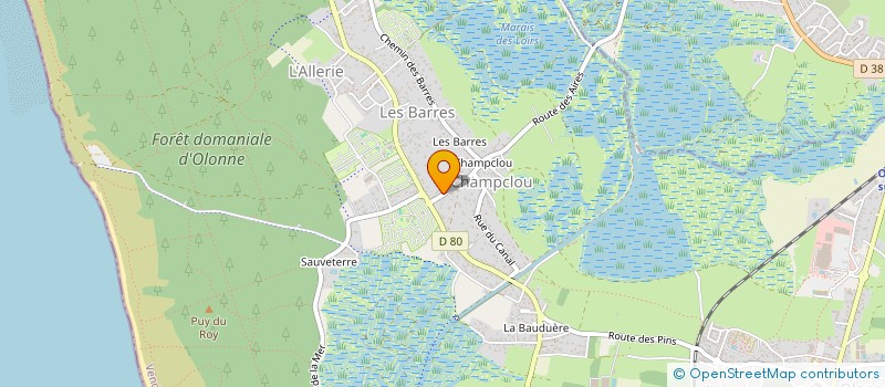localisation de l'entreprise CHORALE OLONNE CHANTE à LES SABLES D'OLONNE