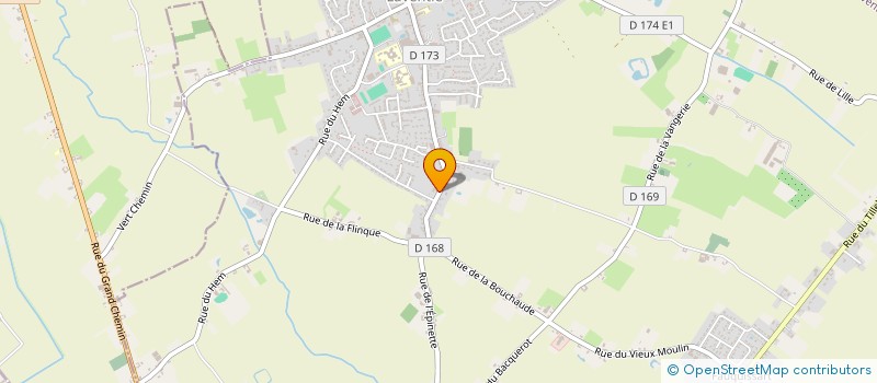 localisation de l'entreprise CHORALE PAROISSIALE SAINT-VAAST DE LAVENTIE  LAVENTIE