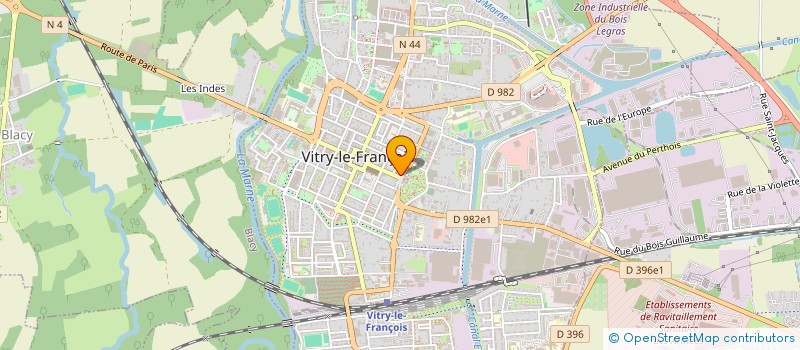 localisation de l'entreprise CHORALE PHILIPPE DE VITRY  VITRY-LE-FRANCOIS