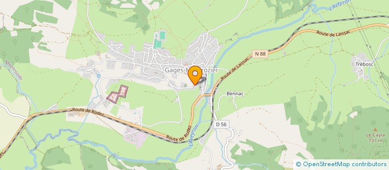 localisation de l'entreprise CHORALE RESONANCE  MONTROZIER