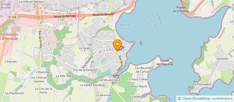 localisation de l'entreprise CHORALE REVES ET RANCE  LA RICHARDAIS