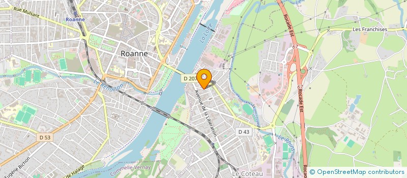 localisation de l'entreprise CHORALE RHAPSODIA  LE COTEAU