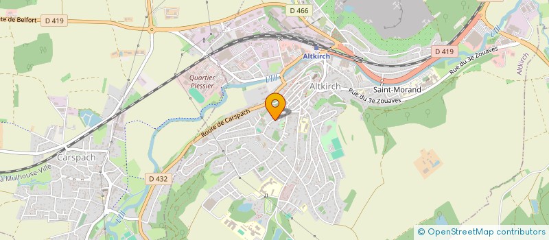 localisation de l'entreprise CHORALE SAINTE CECILE CARSPACH  CARSPACH