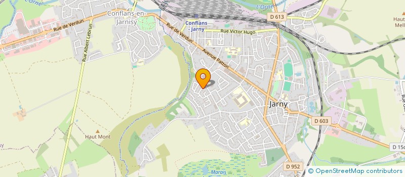 localisation de l'entreprise CHORALE SAINTE-CECILE DE GIRAUMONT-DONCOURT  JARNY