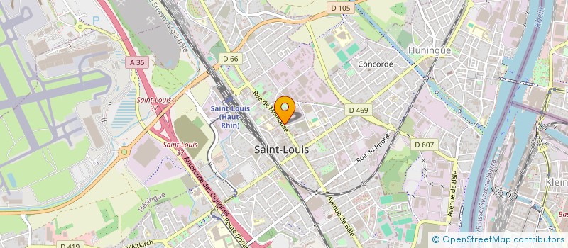 localisation de l'entreprise CHORALE SAINTE CECILE DE LA PAROISSE NOTRE DAME DE LA PAIX  SAINT-LOUIS