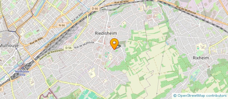 localisation de l'entreprise CHORALE SAINTE CECILE DE WITTELSHEIM CHRIST-ROI  RIEDISHEIM