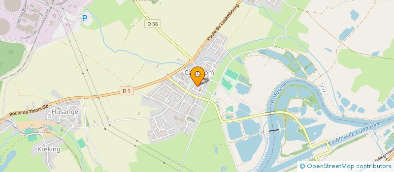 localisation de l'entreprise CHORALE SAINTE CECILE - SECTEUR PAROISSIAL ST BENOIT DE CATTENOM  CATTENOM