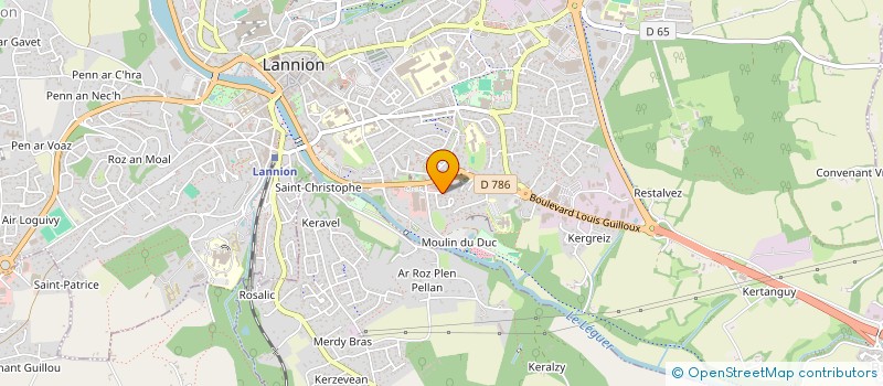 localisation de l'entreprise CHORALE SALLE DE BAIN  LANNION