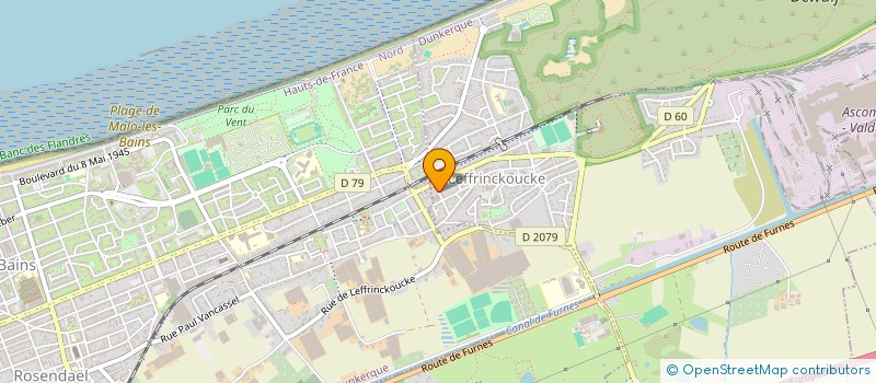 localisation de l'entreprise CHORALE SALTARELLA DE LEFFRINCKOUCKE  LEFFRINCKOUCKE