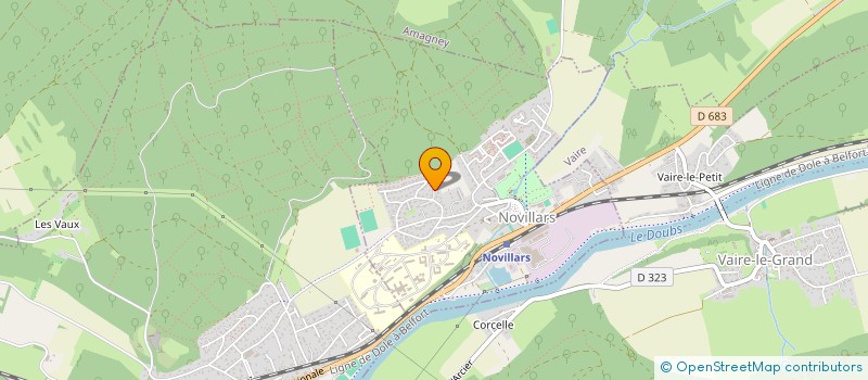 localisation de l'entreprise CHORALE SOUL GOSPEL VOICES  NOVILLARS