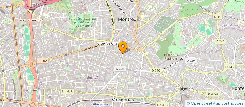 localisation de l'entreprise CHORALE WE ARE ONE  MONTREUIL