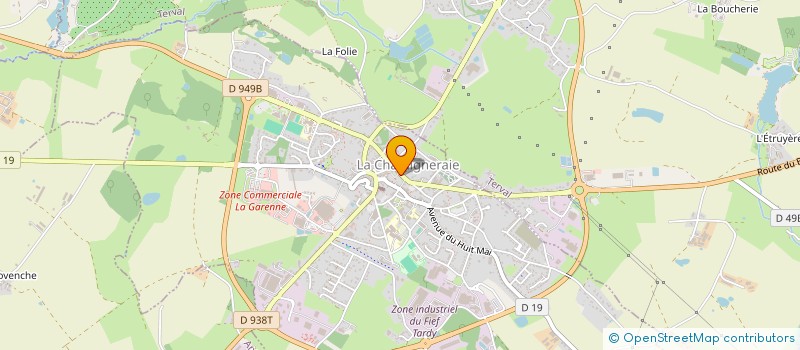 localisation de l'entreprise CHORALINE  LA CHATAIGNERAIE