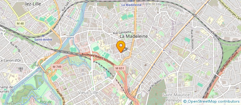 localisation de l'entreprise CHORE ART à LA MADELEINE
