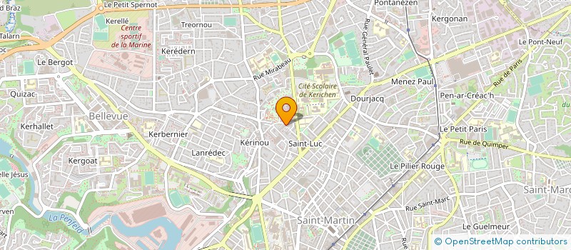 localisation de l'entreprise CHOREA D'YS à BREST