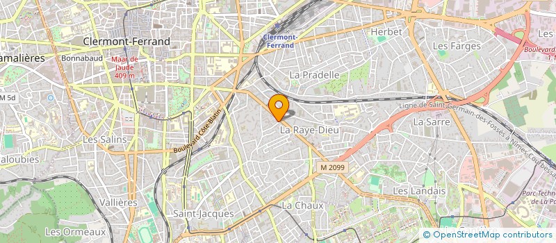 localisation de l'entreprise CHOREACTIF ASSOCIATION POUR LA CREATION INTERDISCIPLINAIRE  CLERMONT-FERRAND