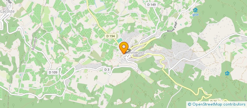 localisation de l'entreprise CHOREART à BONNIEUX