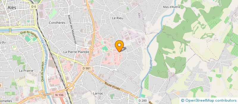 localisation de l'entreprise CHOREDANSE  ALES