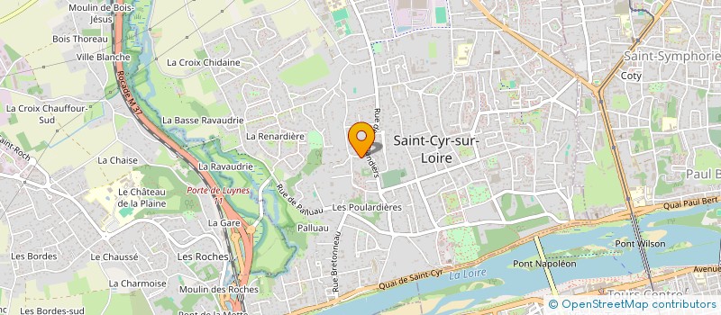 localisation de l'entreprise CHOREDANSE  SAINT-CYR-SUR-LOIRE