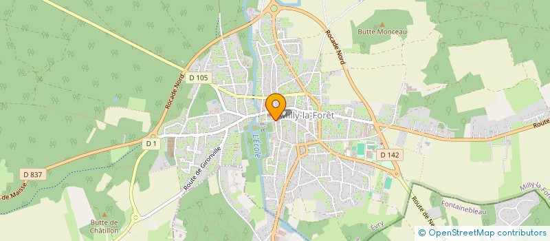 localisation de l'entreprise CHOREDANSE ET LOISIRS à MILLY-LA-FORET