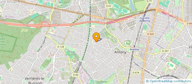 localisation de l'entreprise CHOREGE à ANTONY