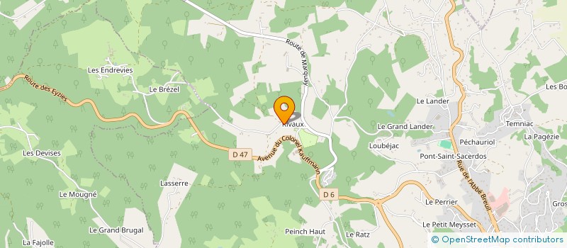 localisation de l'entreprise CHOREGRAPHES DE L'INSTANT  SARLAT-LA-CANEDA