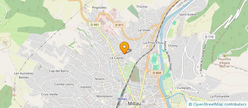 localisation de l'entreprise CHOREOCORPS  MILLAU