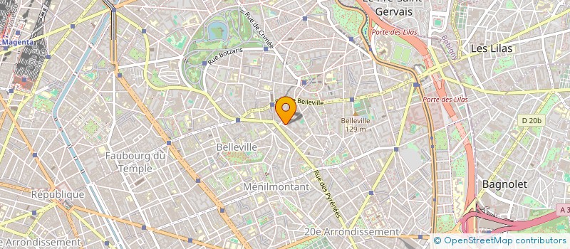 localisation de l'entreprise CHOREOS  PARIS