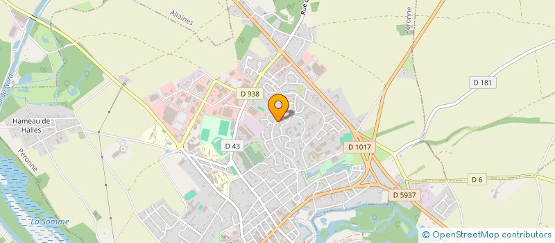 localisation de l'entreprise CHOREVIA  PERONNE