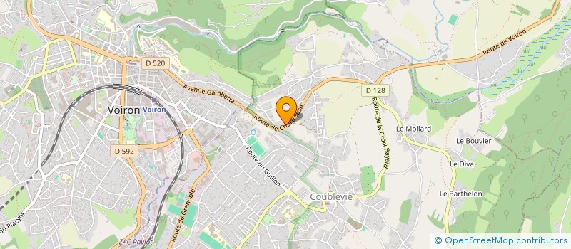 localisation de l'entreprise CHORIER & MARCOZ à COUBLEVIE